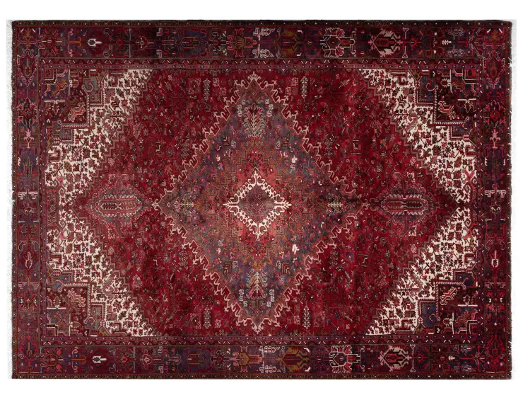Rød Persien Heriz 386 x 315 cm