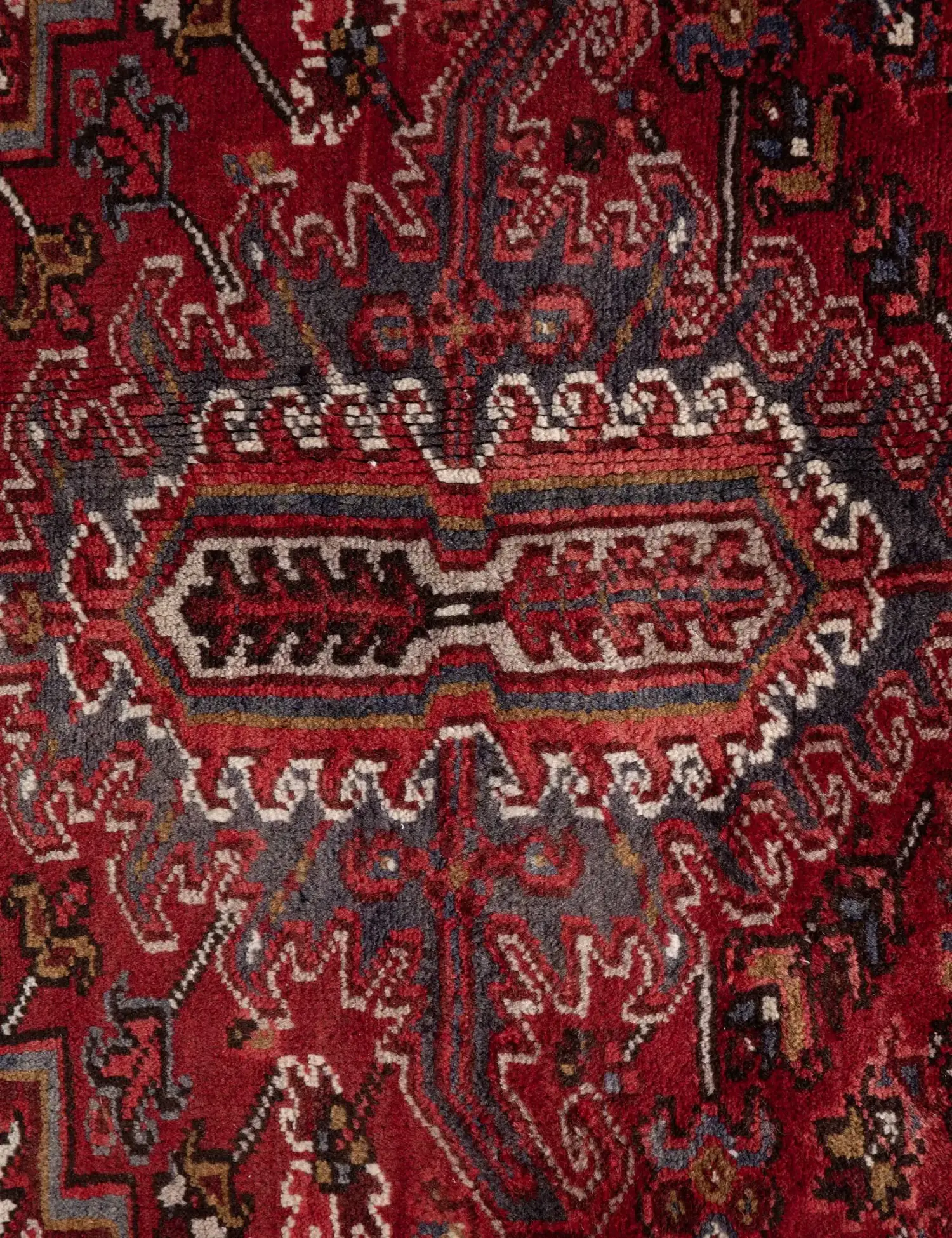 Rouge Persan Heriz  386 x 315 cm - Tapis fait main unique