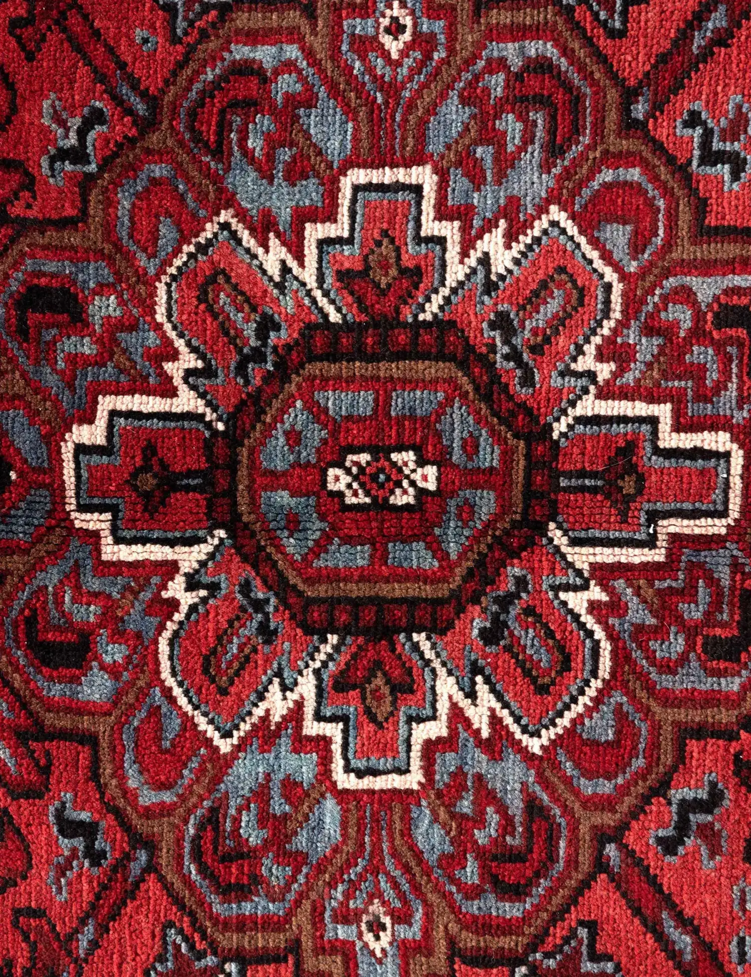 Rot Persien Heriz 390 x 300 cm - Einzigartiger handgefertigter Teppich