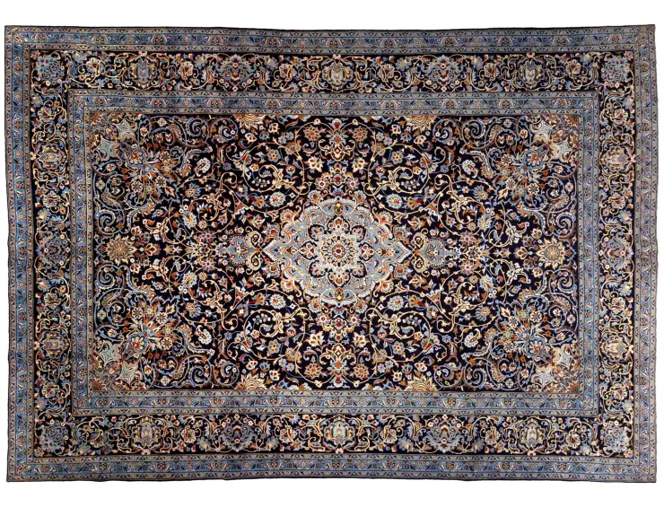 Blu Persiano Keshan 407 x 296 cm