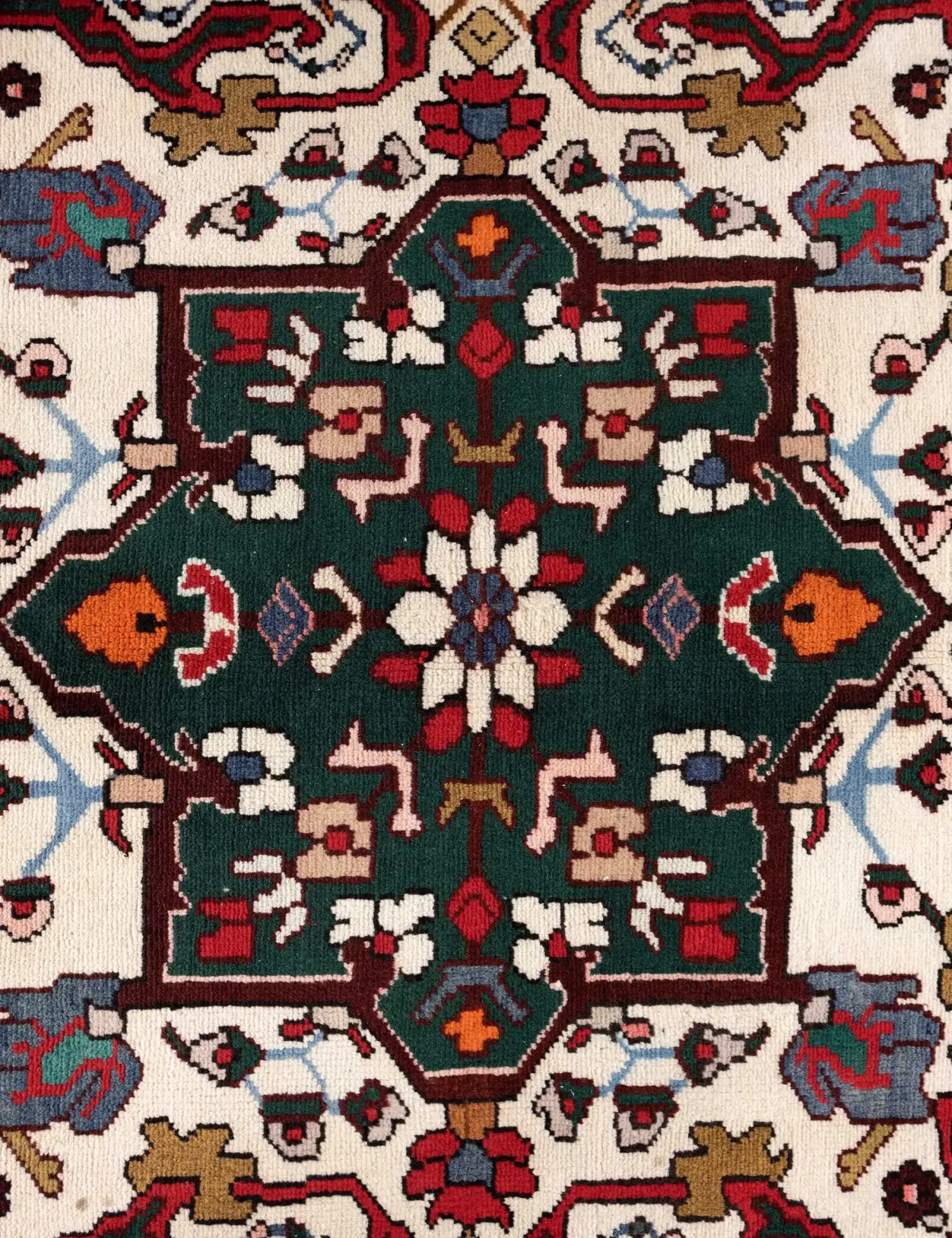Bleu Persan Bakhtiar Patina 310 x 223 cm - Tapis fait main unique
