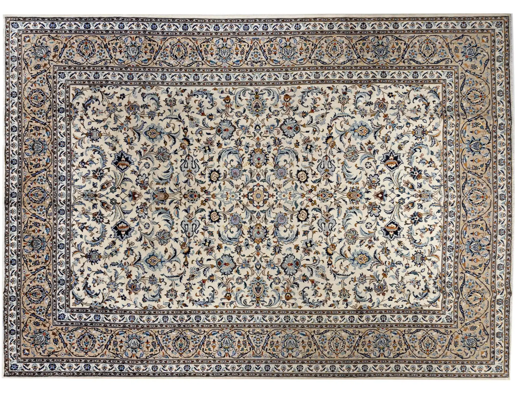 Beige persia Keshan Patina  348 x 275 cm