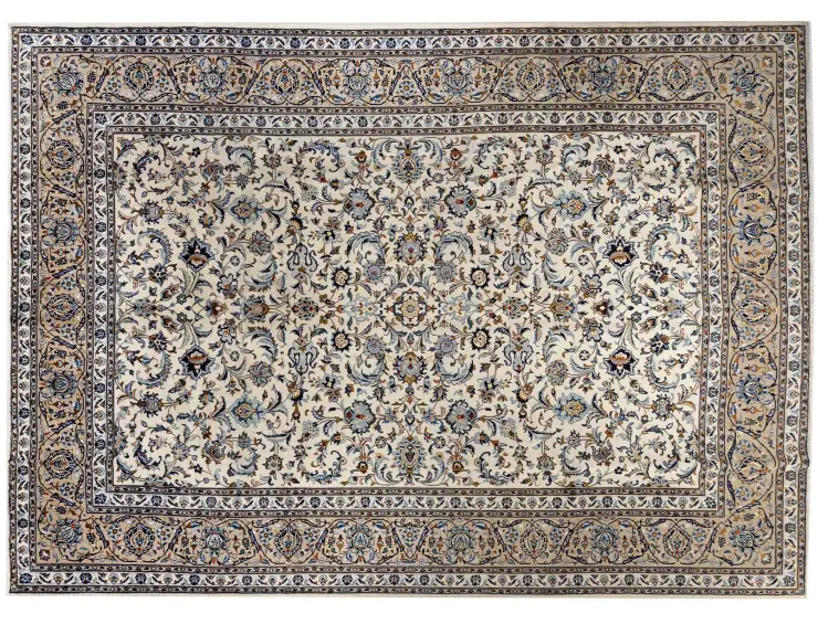 Beige persia Keshan Patina 348 x 275 cm
