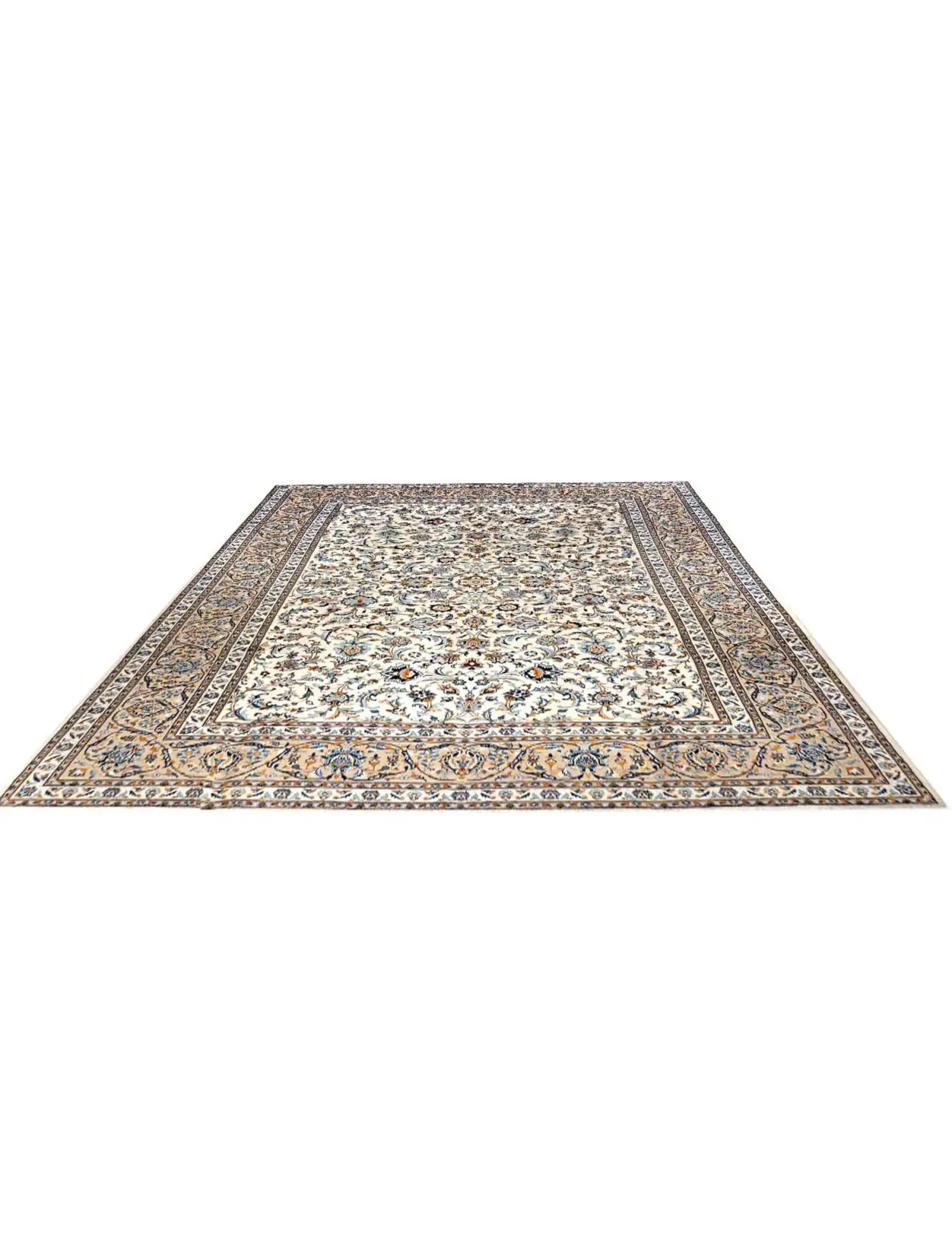 Beige persia Keshan Patina  348 x 275 cm - Unikt håndlaget teppe