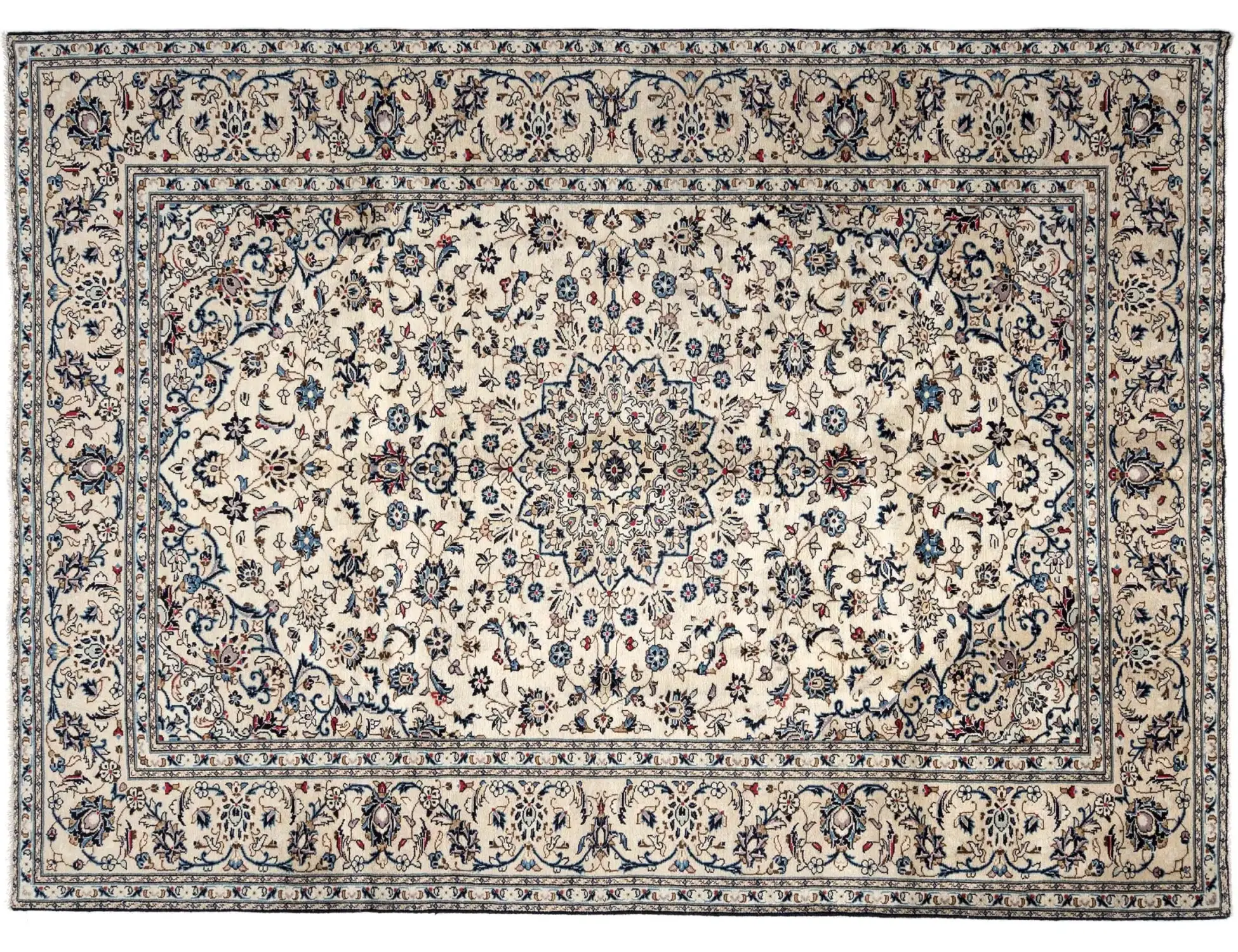 Beige persia Kashan Patina 295 x 195 cm - Unikt håndlaget teppe