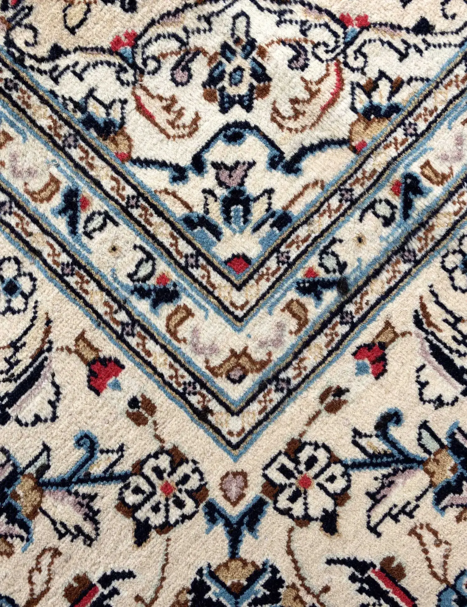 Beige Persiano Kashan Patina 295 x 195 cm - Tappeto unico fatto a mano