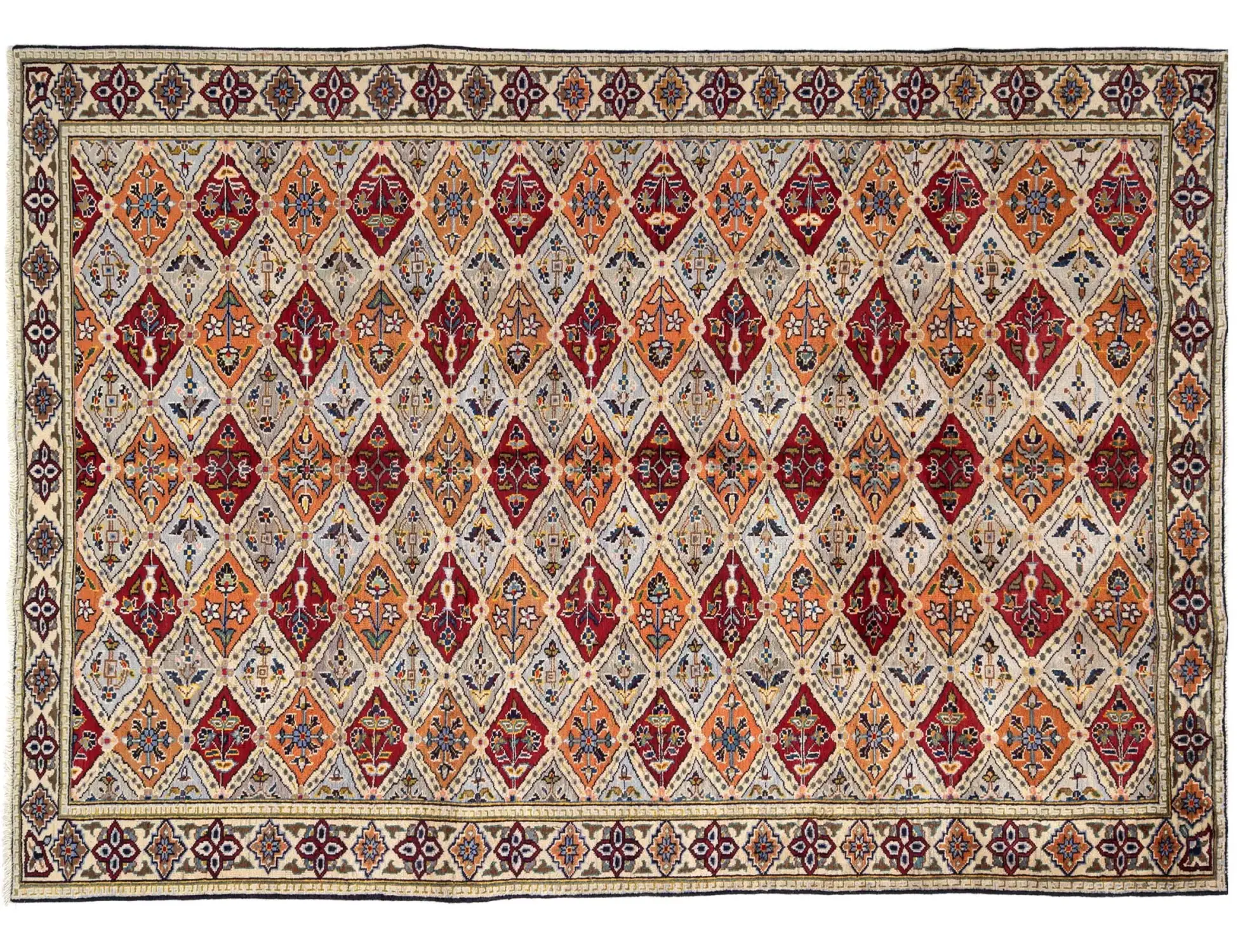 Beige Persia Tabriz Patina 274 x 173 cm - Ainutlaatuinen käsintehty matto