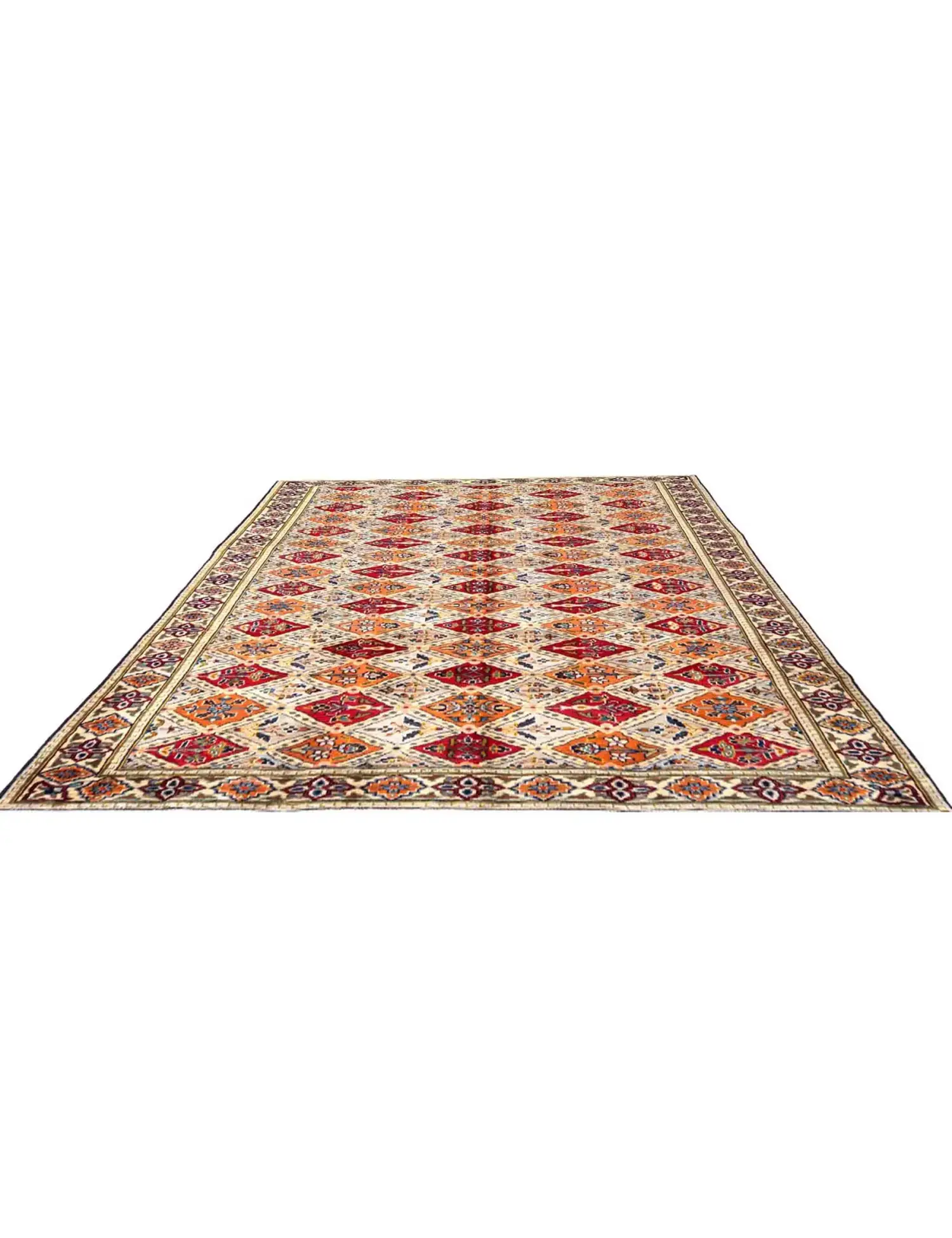 Beige Persia Tabriz Patina 274 x 173 cm - Ainutlaatuinen käsintehty matto