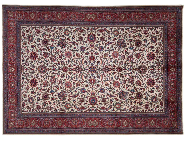 Beige Persien Sarouk Patina 338 x 243 cm