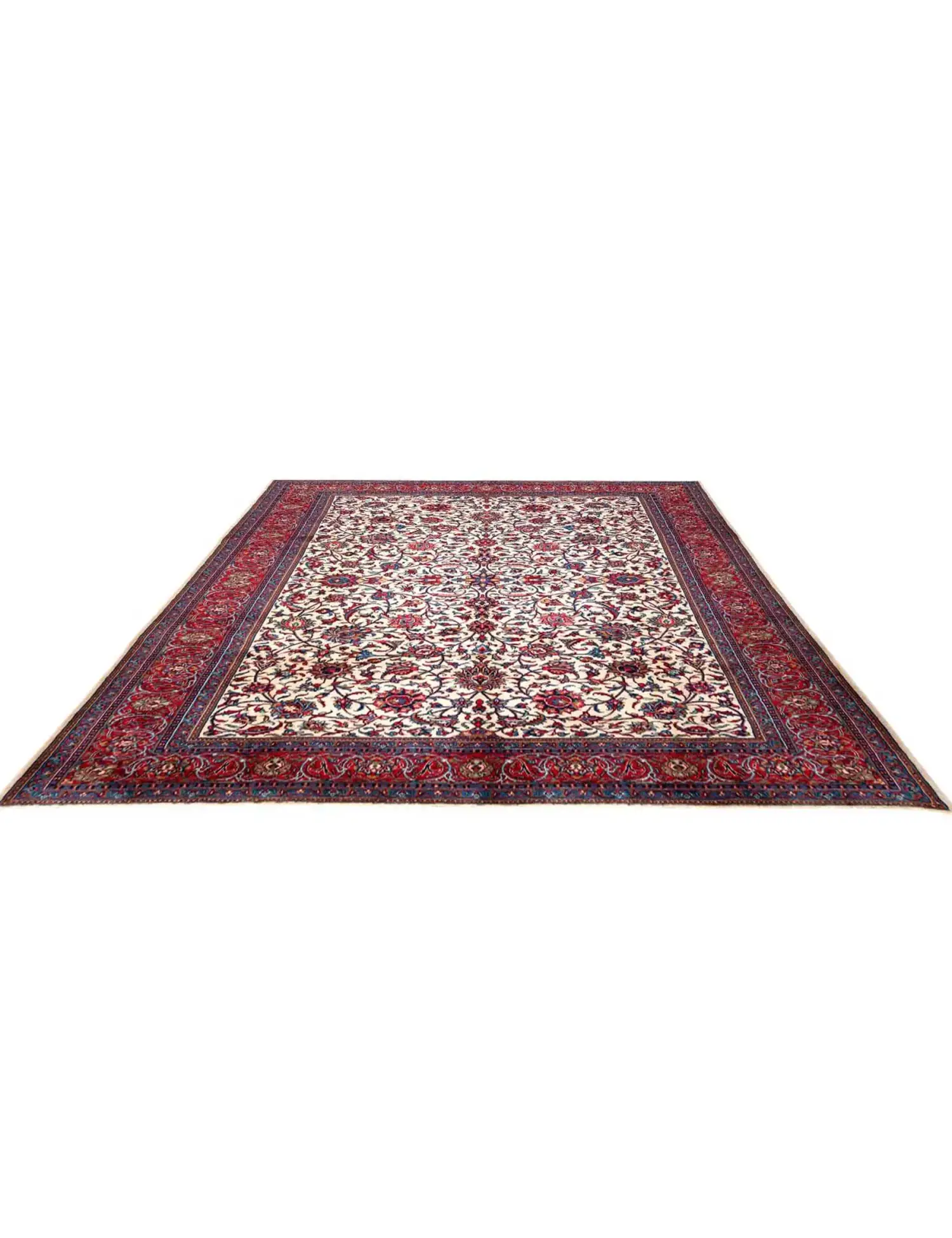 Beige Persia Sarouk Patina 338 x 243 cm - Ainutlaatuinen käsintehty matto
