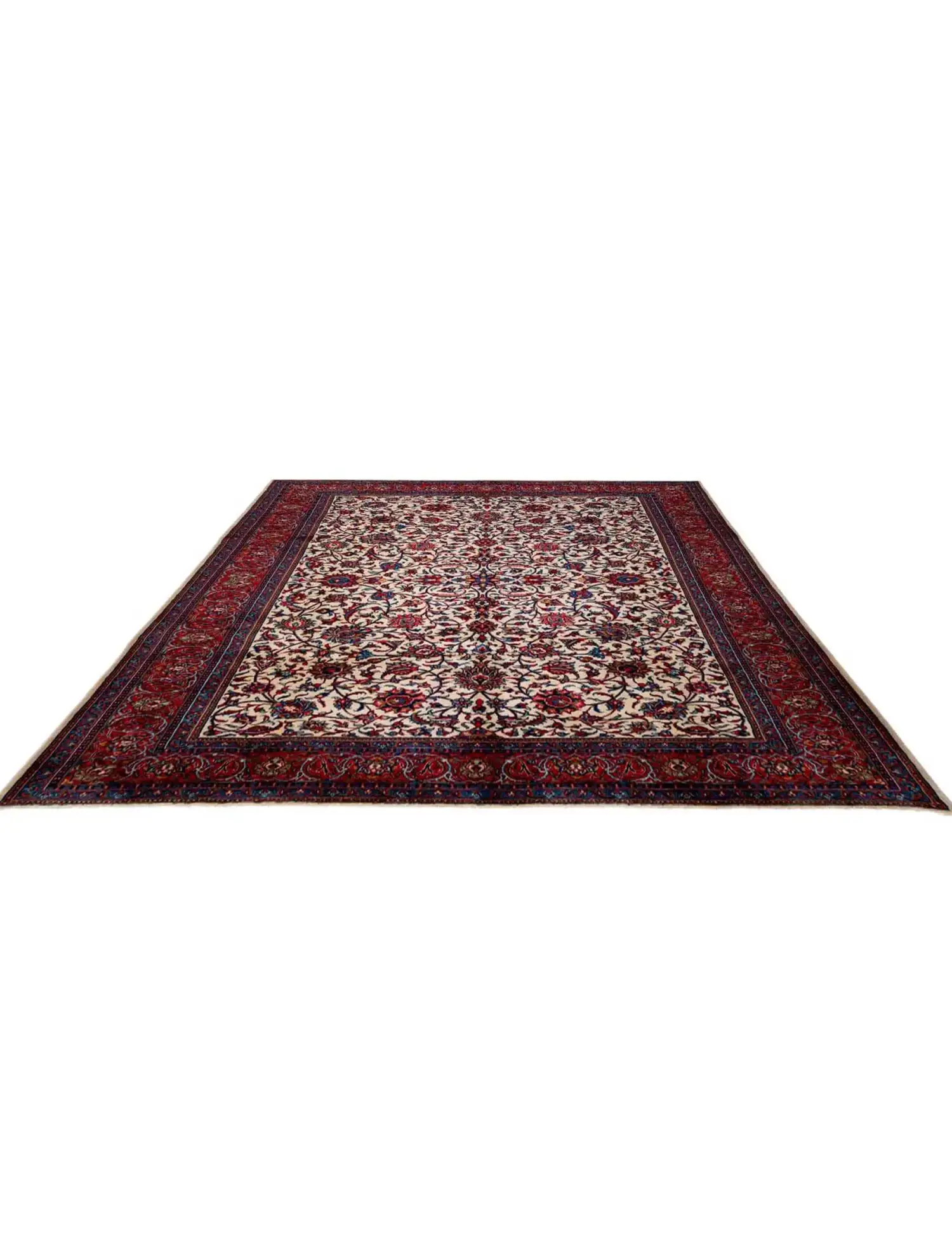 Beige Persia Sarouk Patina 338 x 243 cm - Ainutlaatuinen käsintehty matto