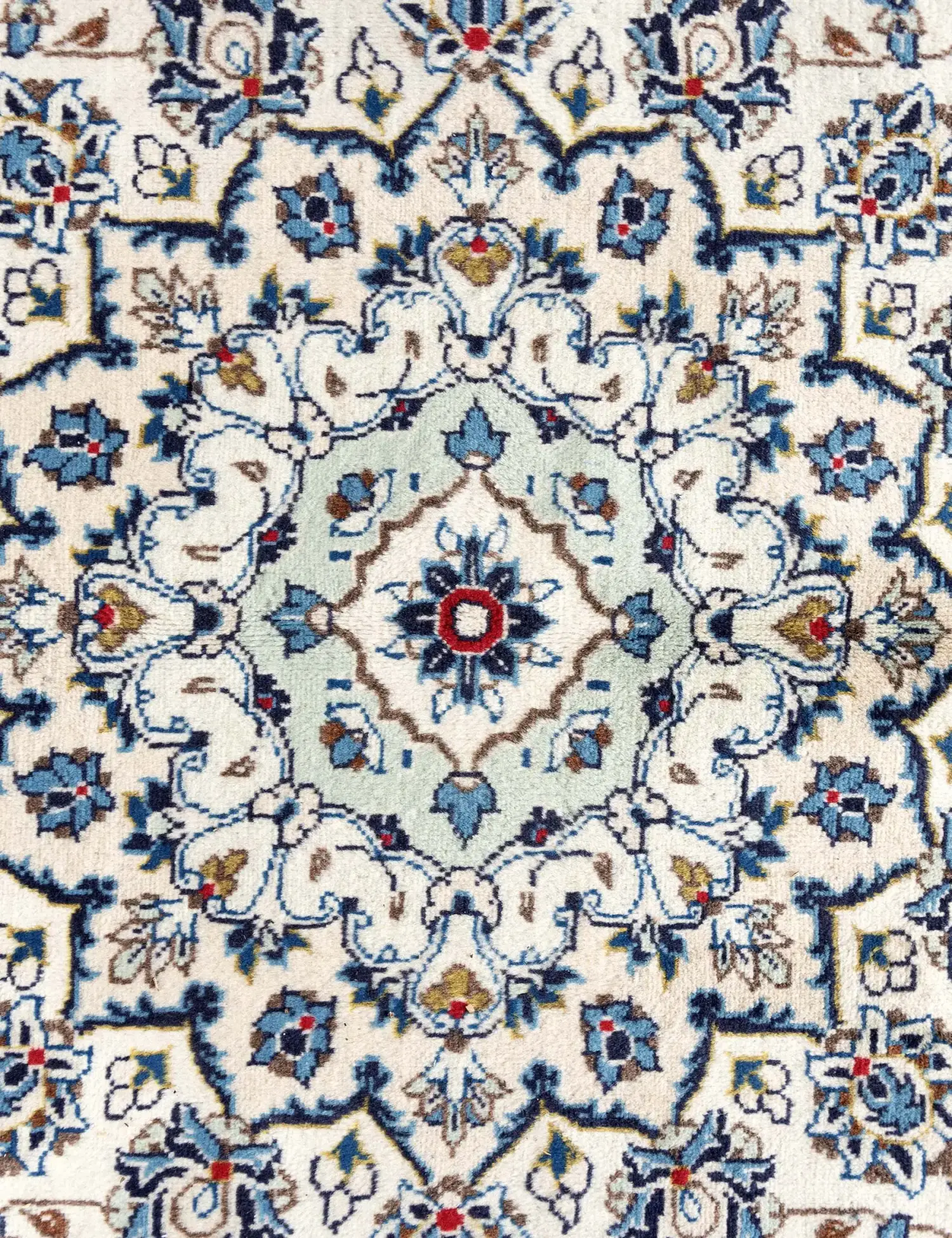 Beige Persien Kashan Patina 290 x 190 cm - Einzigartiger handgefertigter Teppich
