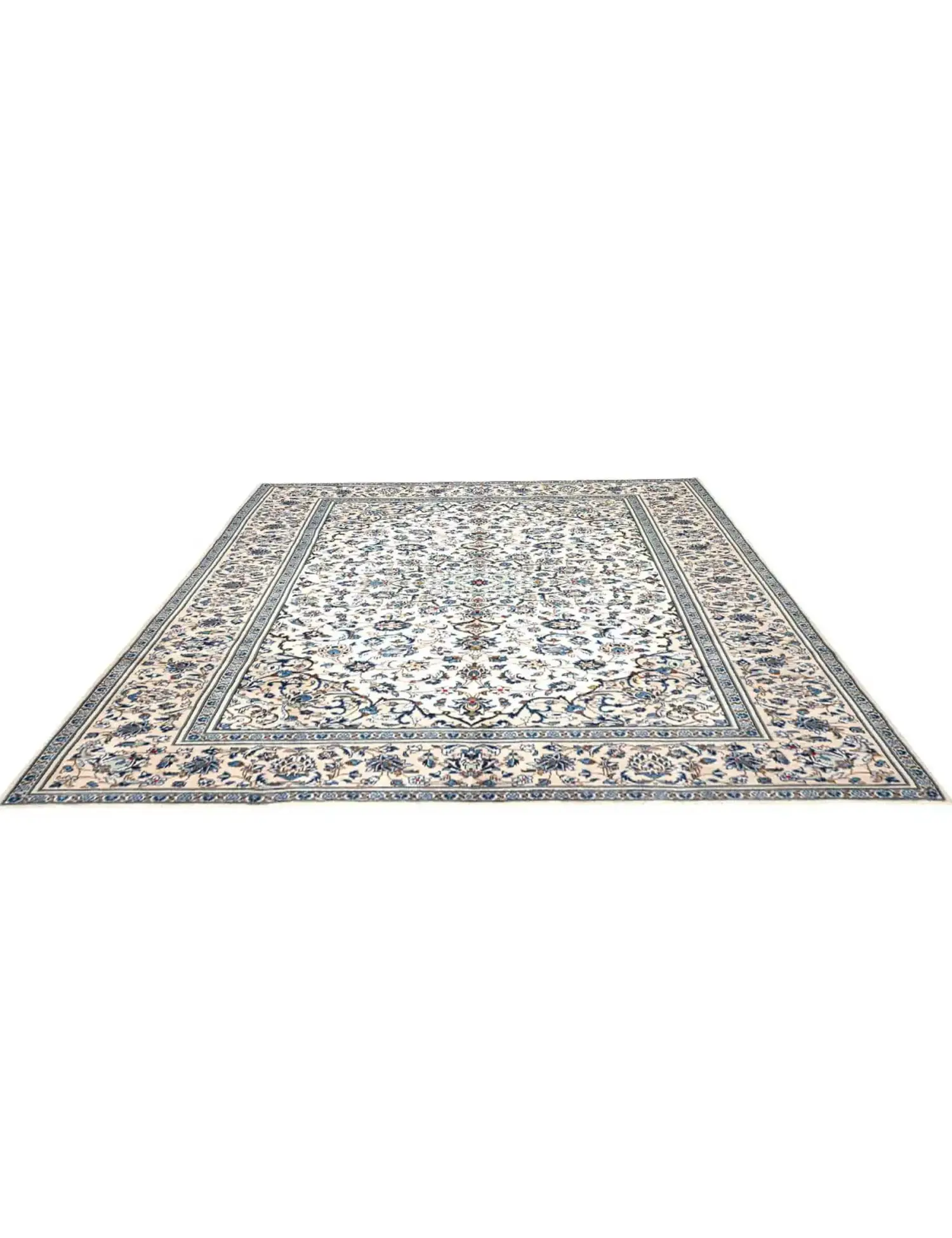 Beige Persien Kashan Patina 290 x 190 cm - Einzigartiger handgefertigter Teppich