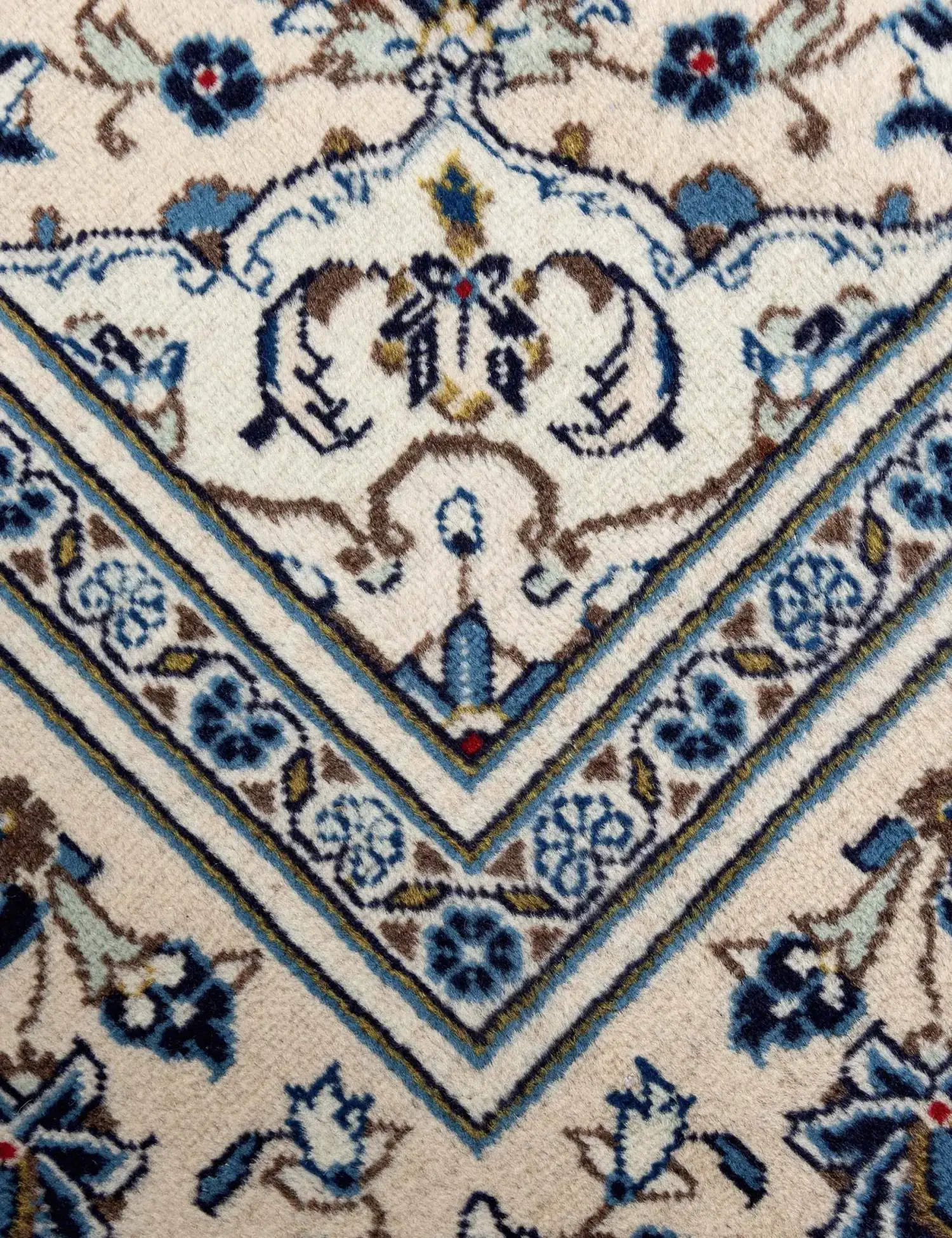 Beige Persien Kashan Patina 290 x 190 cm - Einzigartiger handgefertigter Teppich