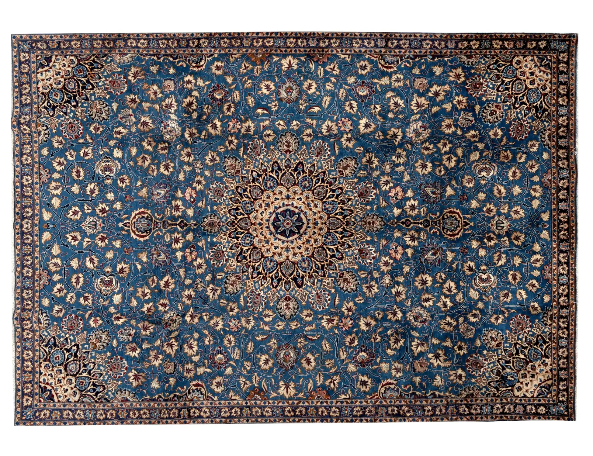 Sininen Persia Kashmar 314 x 222 cm - Ainutlaatuinen käsintehty matto