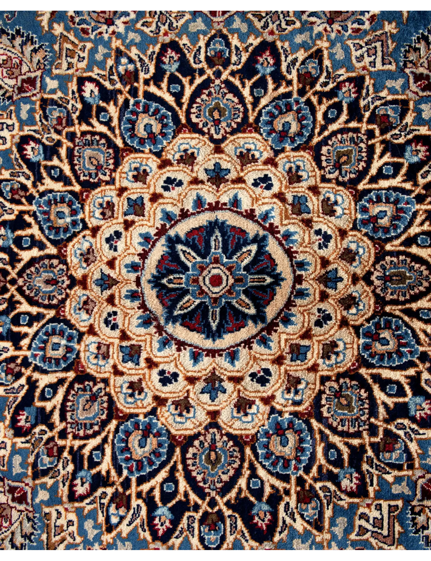 Blue Persia Kashmar 314 x 222 cm - Unique Handmade Carpet