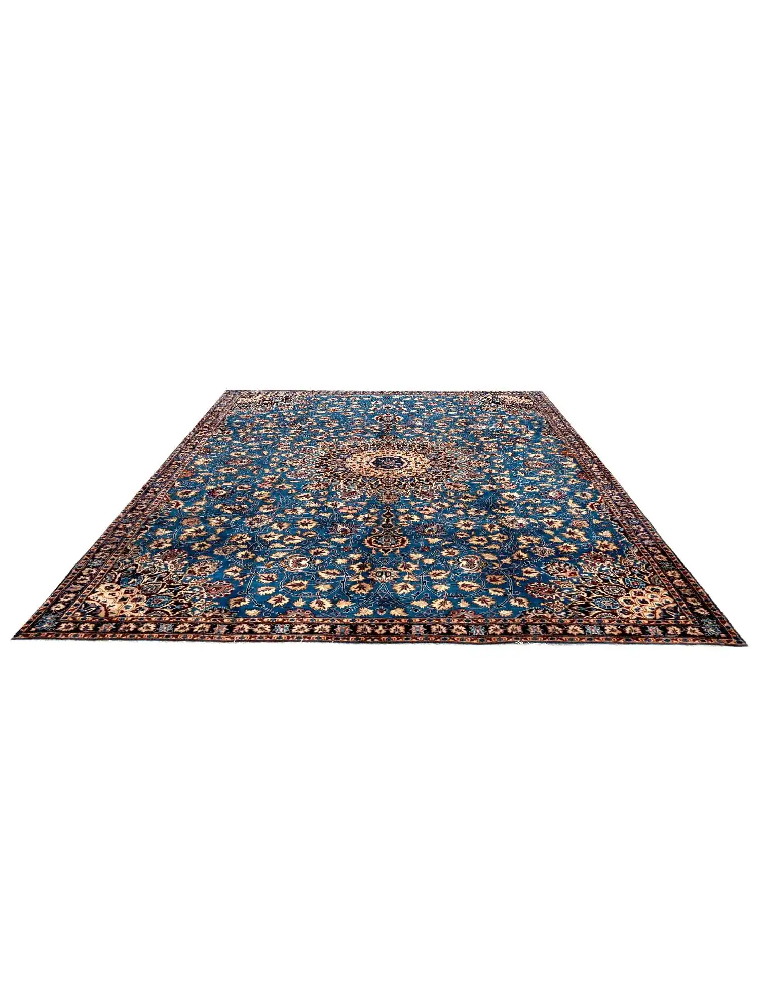 Blue Persia Kashmar 314 x 222 cm - Unique Handmade Carpet