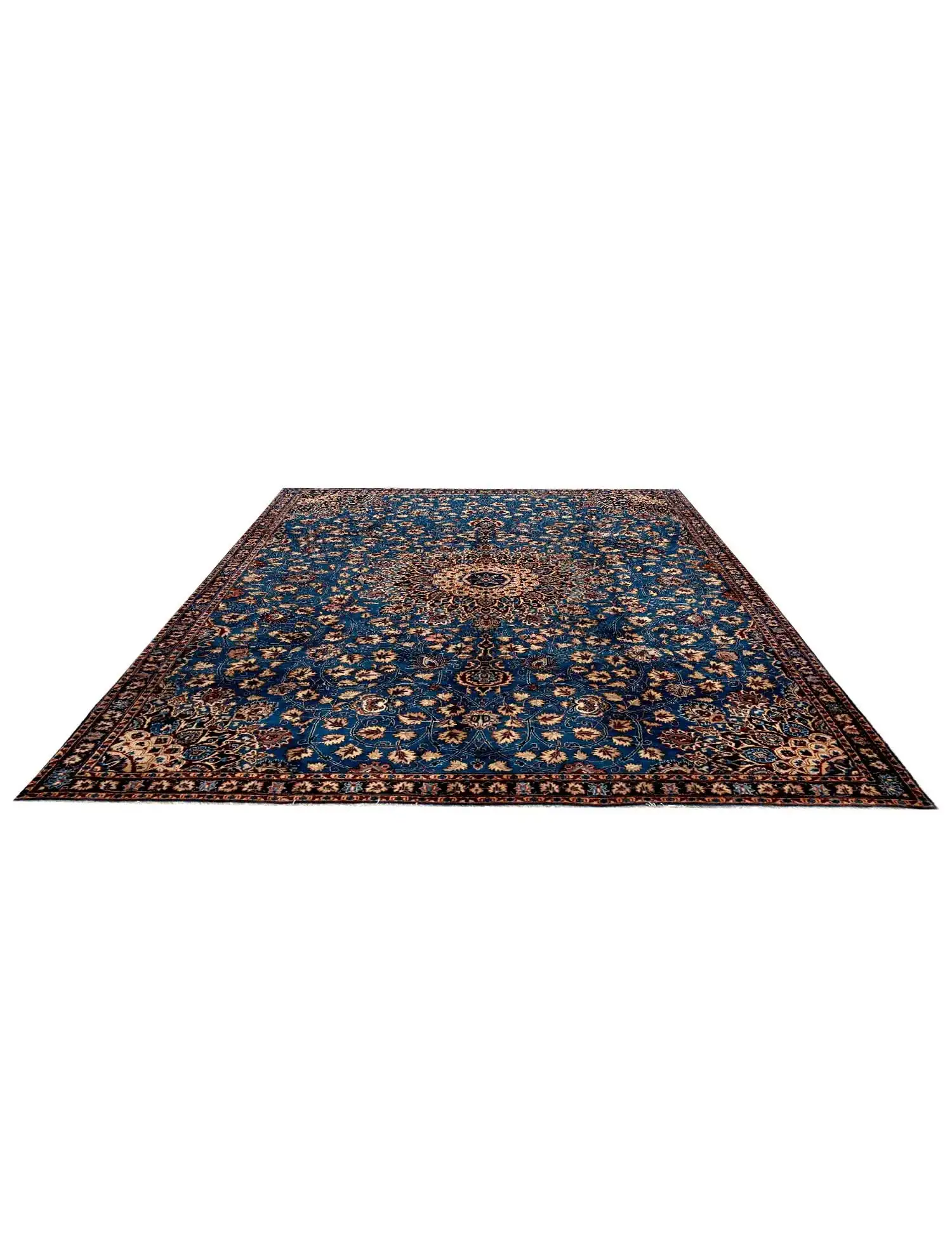 Blue Persia Kashmar 314 x 222 cm - Unique Handmade Carpet