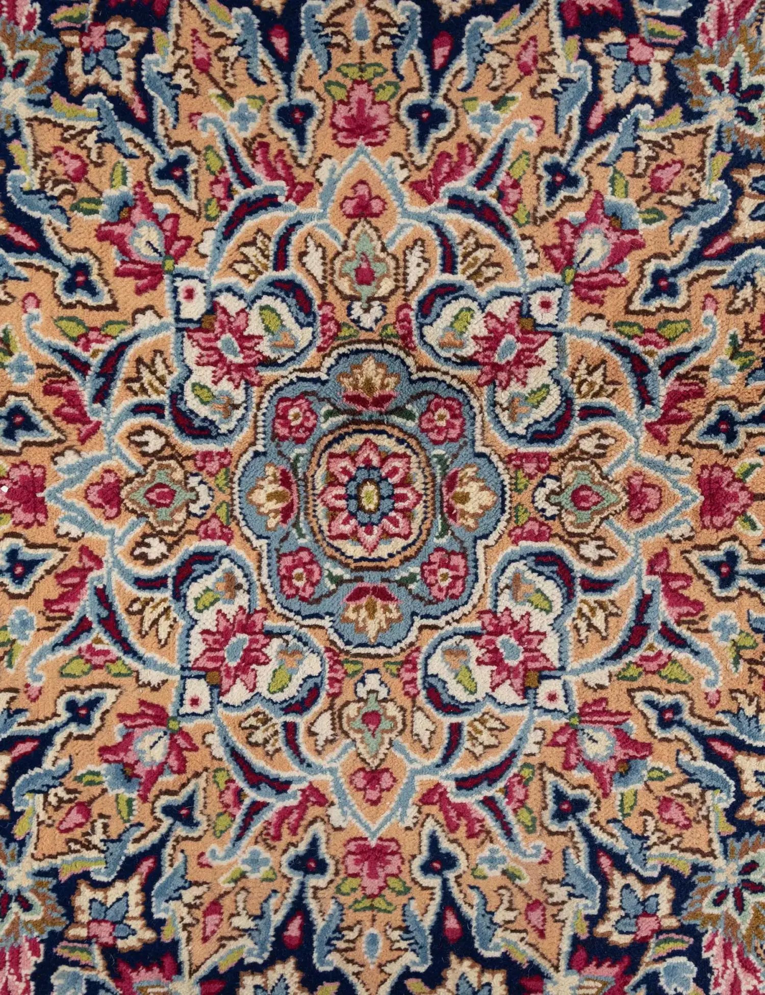 Blue Persia Kerman 388 x 297 cm - Unique Handmade Carpet