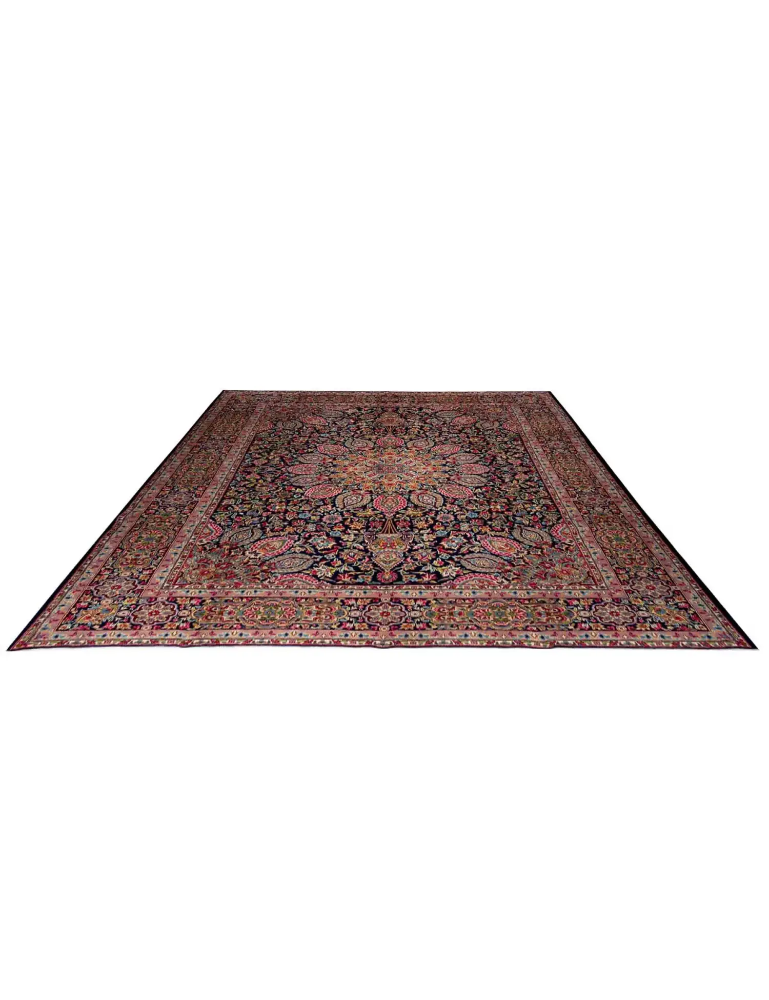 Blue Persia Kerman 388 x 297 cm - Unique Handmade Carpet
