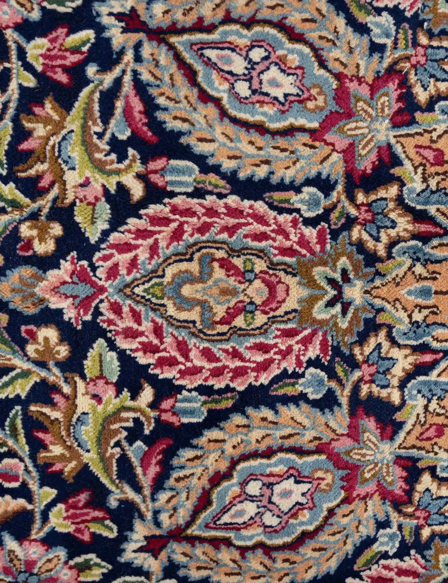 Blue Persia Kerman 388 x 297 cm - Unique Handmade Carpet