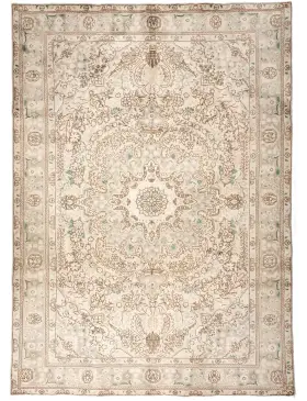 Beige  Persia Persian Vintage Carpet  296 x 197 cm