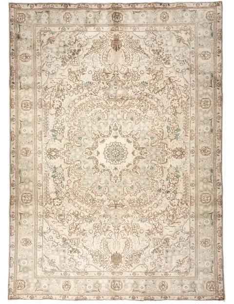 Beige Persan Tapis Persan vintage  296 x 197 cm