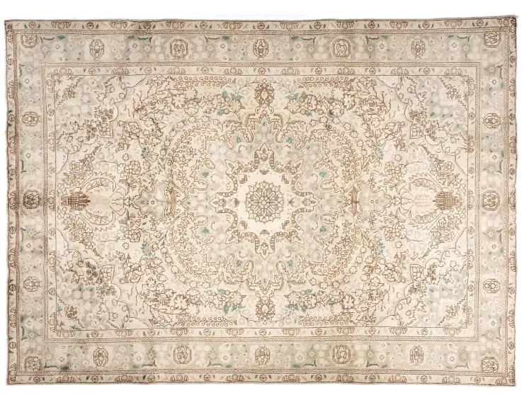 Beige Persia Persian Vintage Carpet 296 x 197 cm
