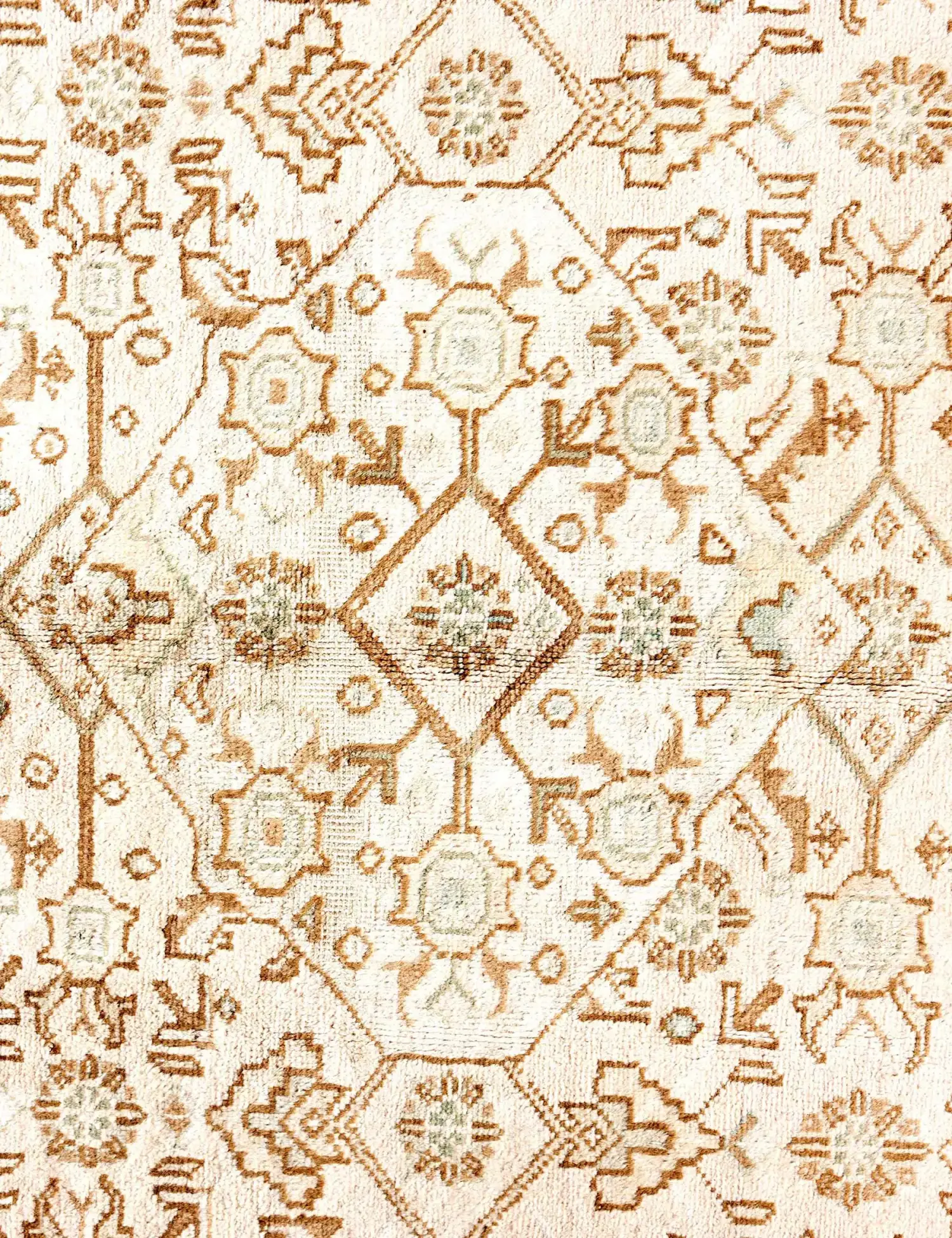 Beige Persien Persischer Vintage Teppich 280 x 193 cm - Einzigartiger handgefertigter Teppich