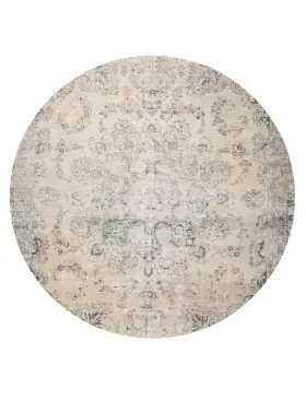 Beige Persan Tapis Persan vintage 226 x 226 cm