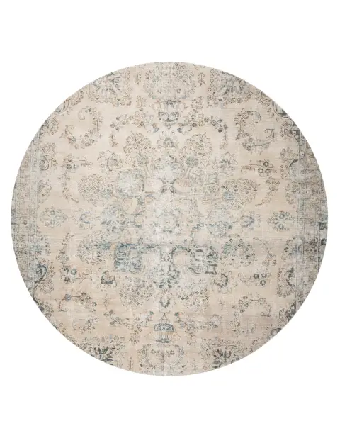 Beige Persien Persischer Vintage Teppich  226 x 226 cm