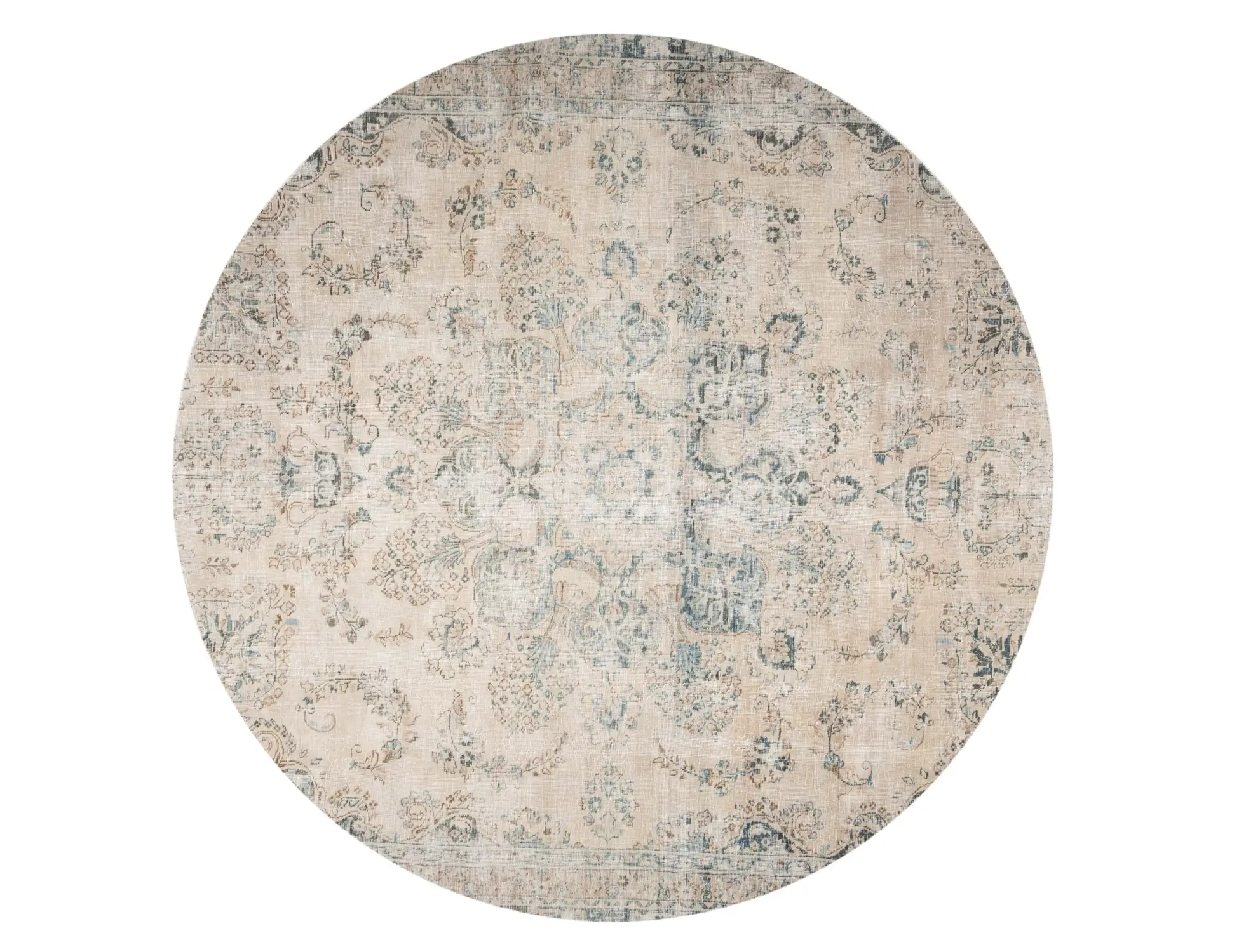 Beige Persien Persischer Vintage Teppich 226 x 226 cm