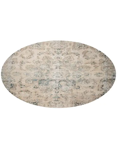 Beige Persien Persischer Vintage Teppich  226 x 226 cm