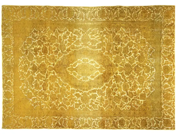 Geel Perzië Perzisch Vintage Tapijt 304 x 218 cm