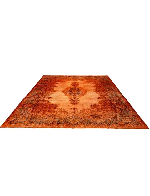 Orange Persien Persischer Vintage Teppich  367 x 273 cm