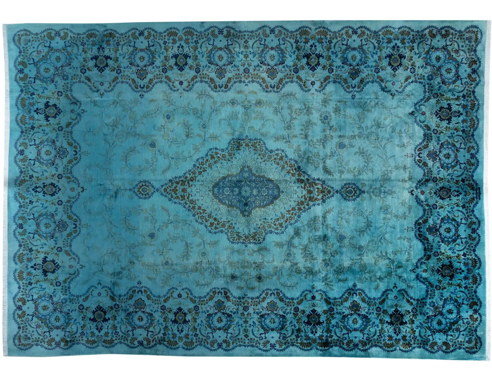 Türkis Persien Persischer Vintage Teppich 450 x 310 cm