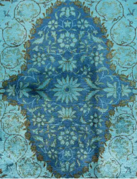 Turquoise Persan Tapis Persan vintage  450 x 310 cm
