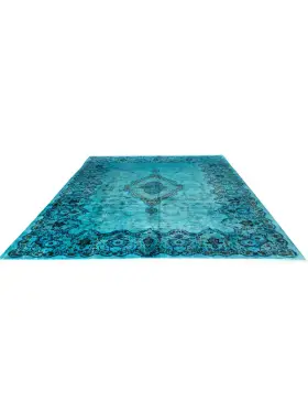 Turquoise Persan Tapis Persan vintage  450 x 310 cm