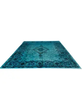 Turquoise Persan Tapis Persan vintage  450 x 310 cm