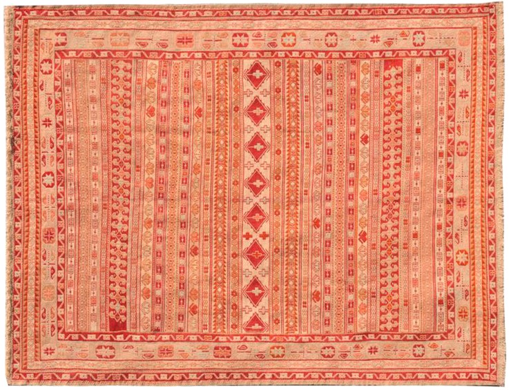 Yellow Persia PERSIAN SILK KILIMS 196 x 124 cm