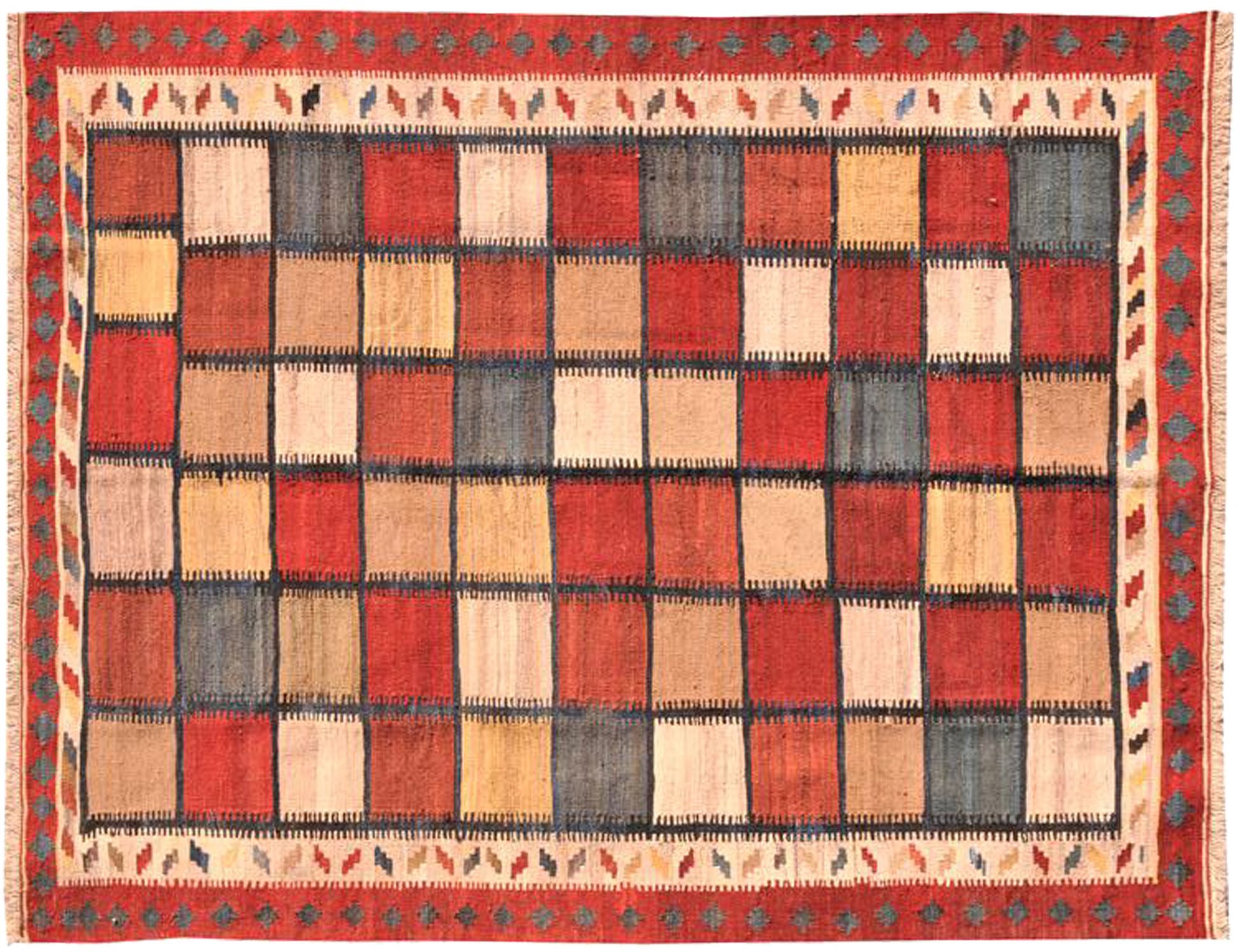 PERSIAN WOOL KILIMS  multicolor <br/>242 x 168 cm