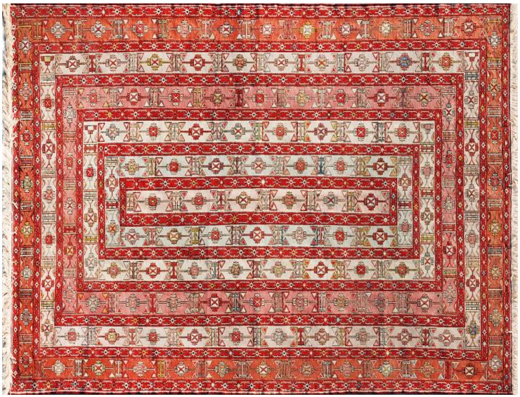 Gelb Persien Persische Seidenkelims  199 x 123 cm