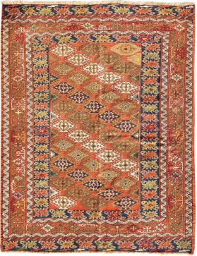 PERSIAN WOOL KILIMS 190 x 130 bruin