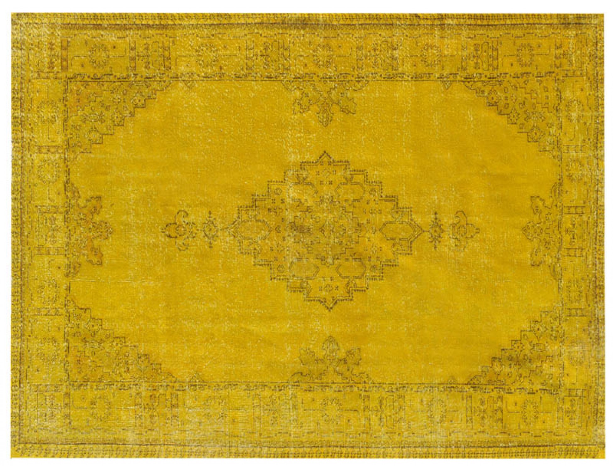 Tappeto Vintage  giallo <br/>293 x 210 cm