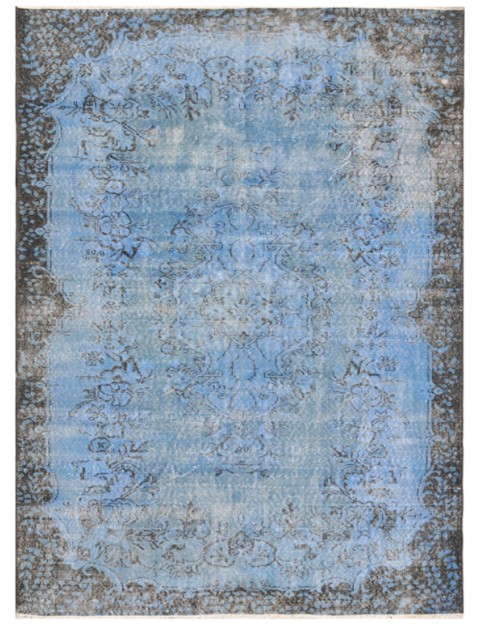 Azul Turquía Alfombra vintage  273 x 170 cm