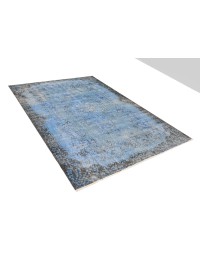 Azul Turquía Alfombra vintage 273 x 170 cm - view 3