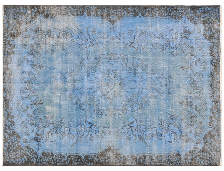 Azul Turquía Alfombra vintage 273 x 170 cm