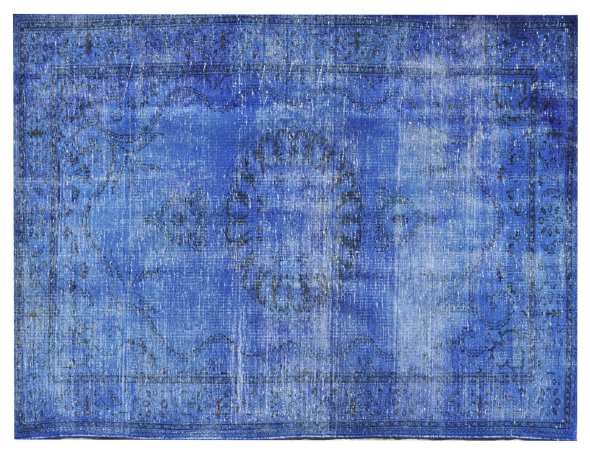  Vintage Tapijt  blauw <br/>292 x 192 cm