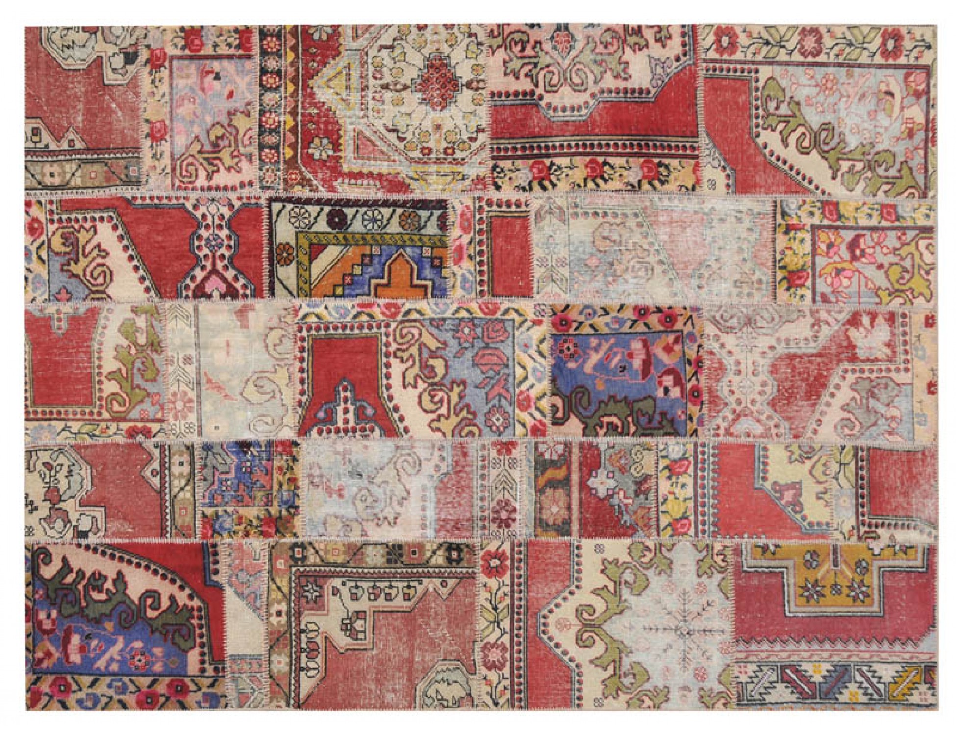 Tappeto Patchwork multicolore 300 x 200 cm