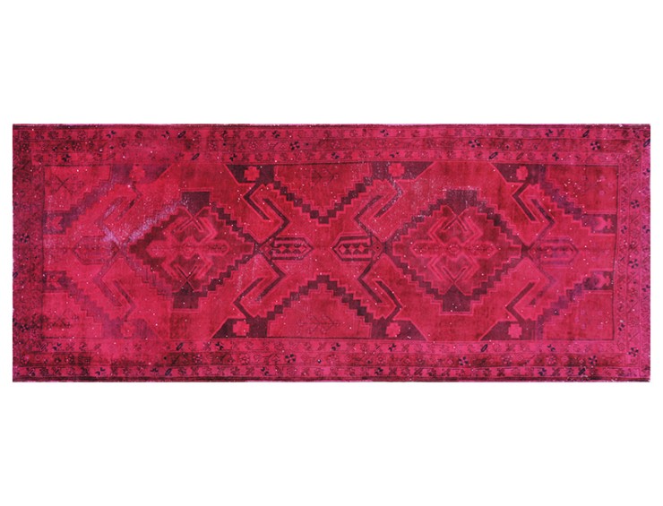 Röda Persien Vintage Matta  333 x 138 cm